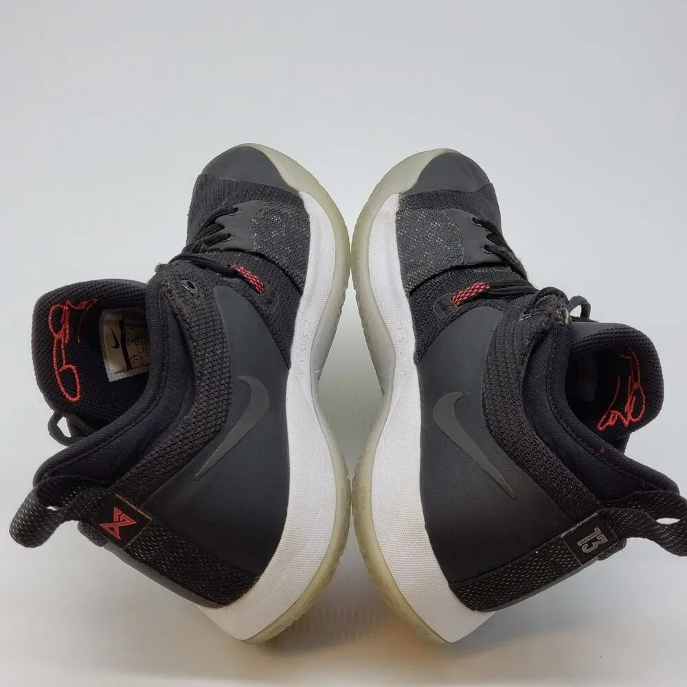 Nike PG 2 Taurus Black Solar Red Boys Size 7Y Basketball Shoes 943820-003 Paul G